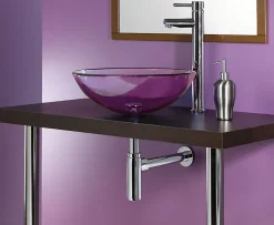 Siphon chromé 32mm avec tuyau Wirquin