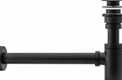 Siphon de lavabo + bonde Rea Old Black