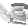 Siphon de lavabo Ondée Zen H.63.6 x ø32 mm