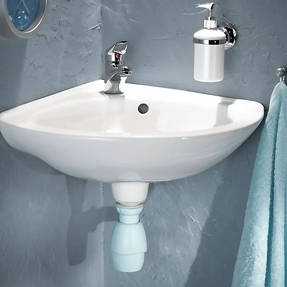 Siphon de lavabo universel blanc Wirquin
