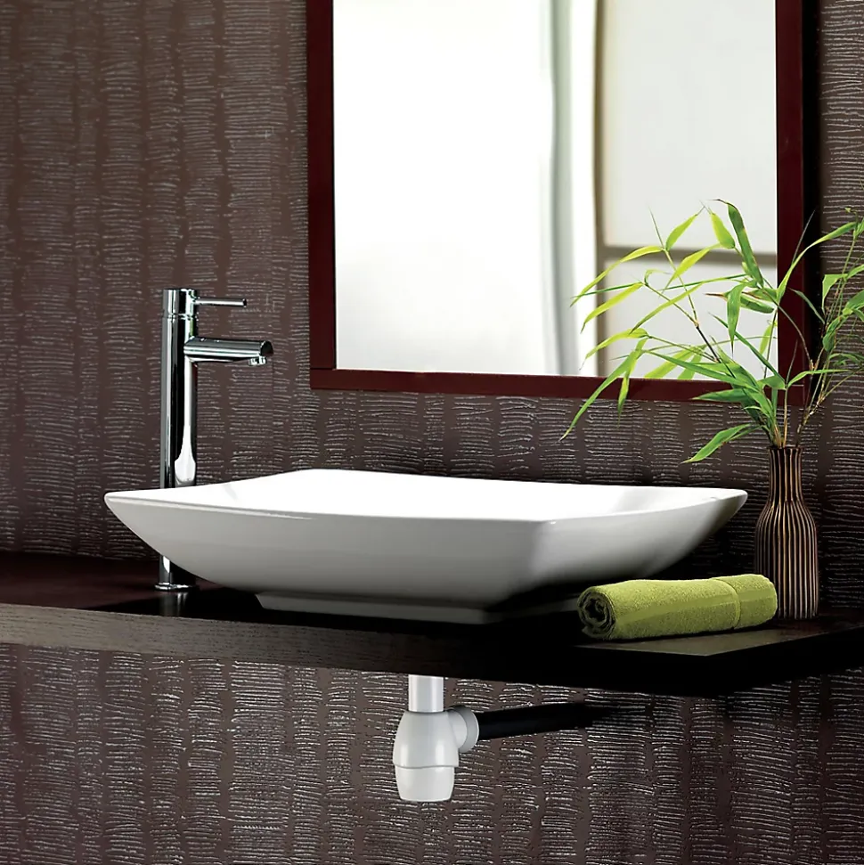 Siphon de lavabo universel blanc Wirquin
