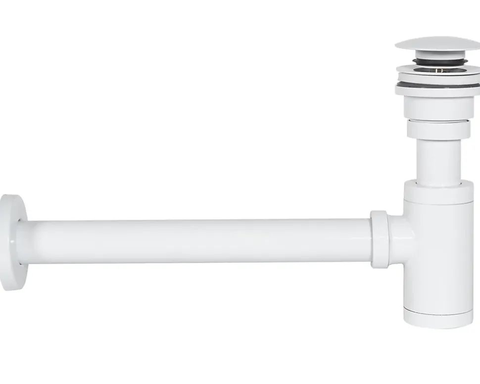 Siphon de lavabo universel REA Clic-Clac White