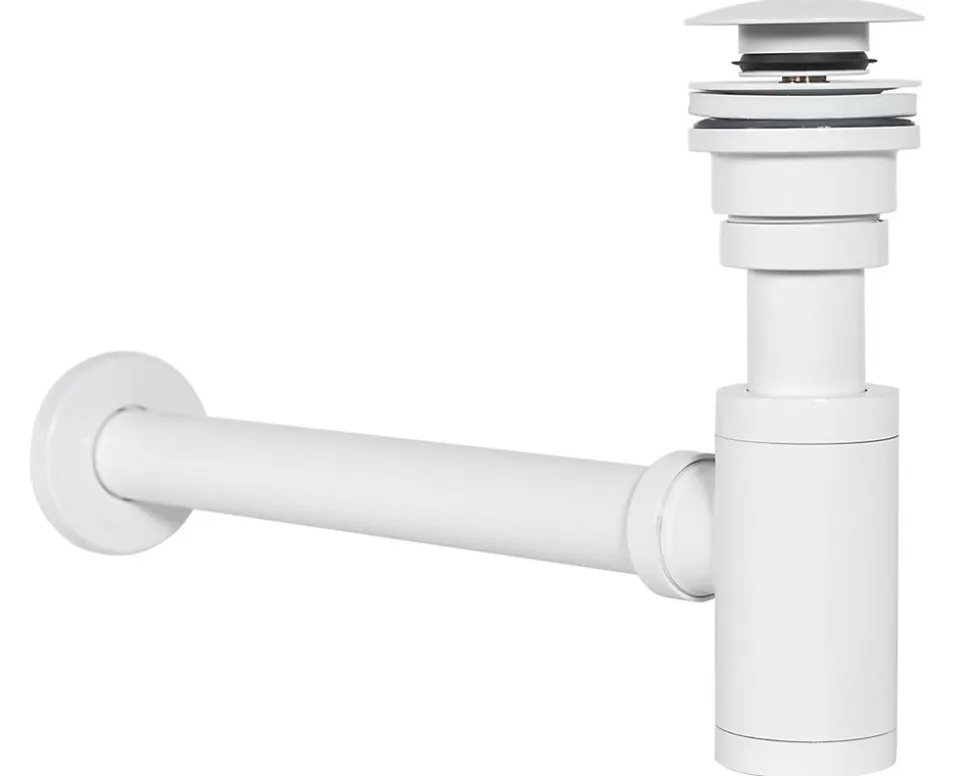Siphon de lavabo universel REA Clic-Clac White