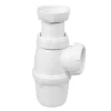 Siphon réglable évier 1 bac blanc 40mm Wirquin