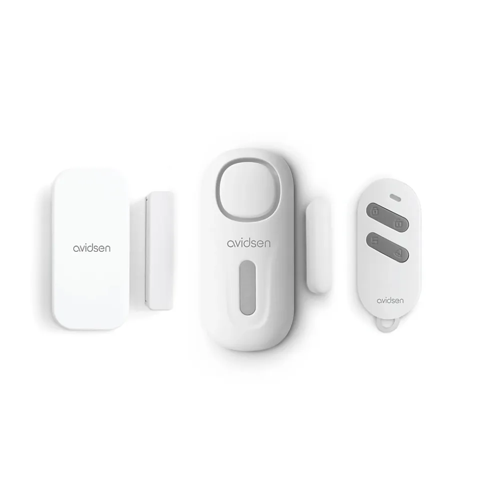 SMALL KITDOORGUARD CONTROL - Kit mini alarme pour porte et fenêtre avec sirène intégrée et télécommande - Avidsen - 100028