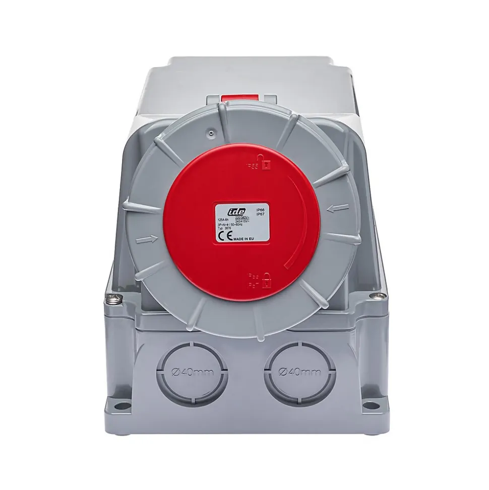 Socle De Prise Tétrapolaire 125a 3p+n+t - étanche Ip67 - Ide