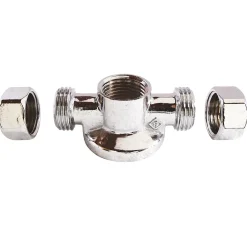 Somatherm For You - Applique murale double nue avec écrou pour collet battu diam 12 - F1/2