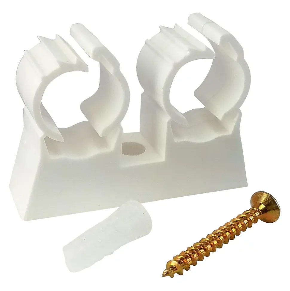 Somatherm For You - Attache de fixation double pour tube diam 20 (x10)