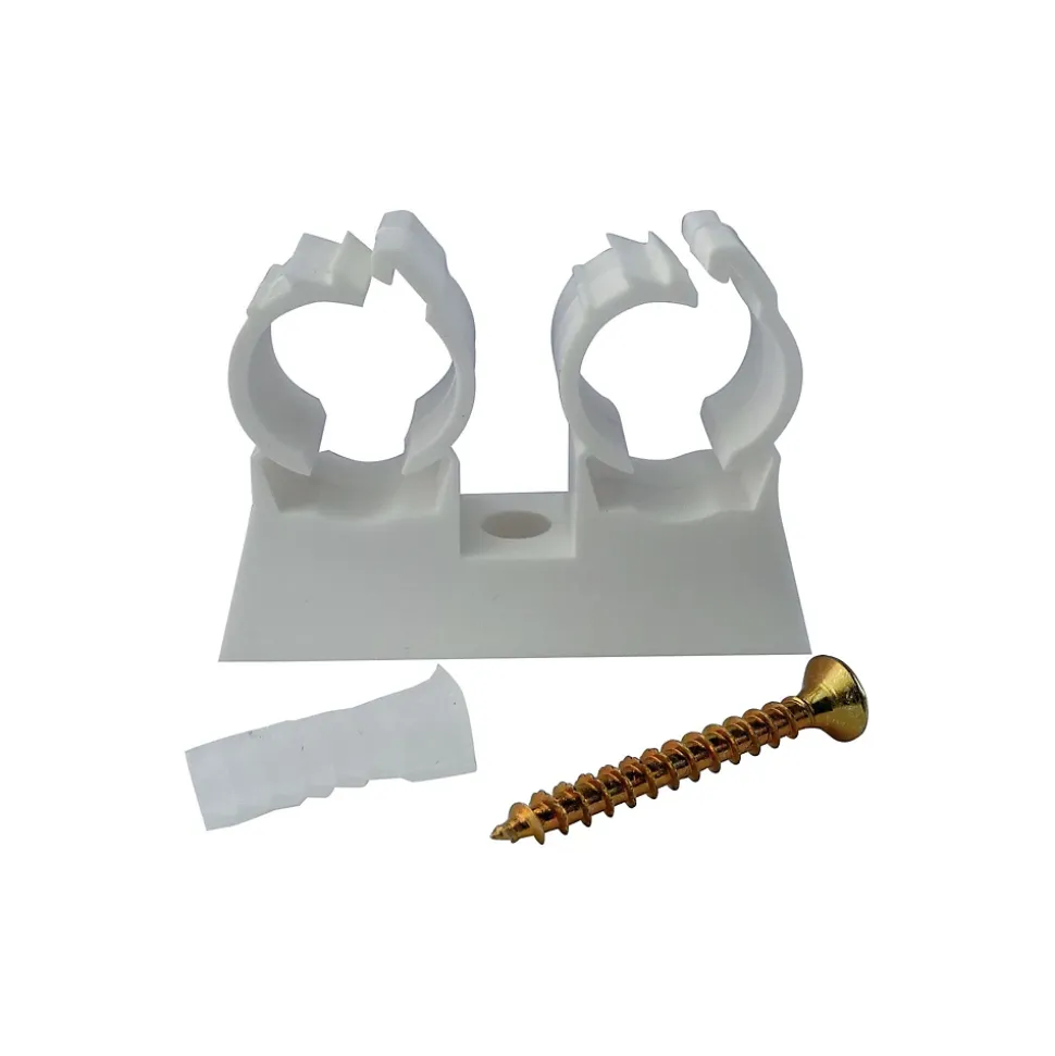 Somatherm For You - Attache de fixation double pour tube diam 20 (x10)