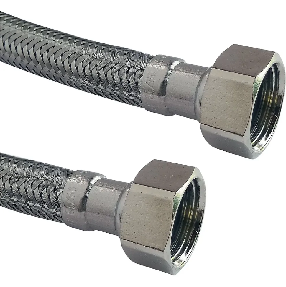 Somatherm For You - Flexible sanitaire - Raccord 2 écrous tournants 1/2 - Longueur : 1500mm - DN10