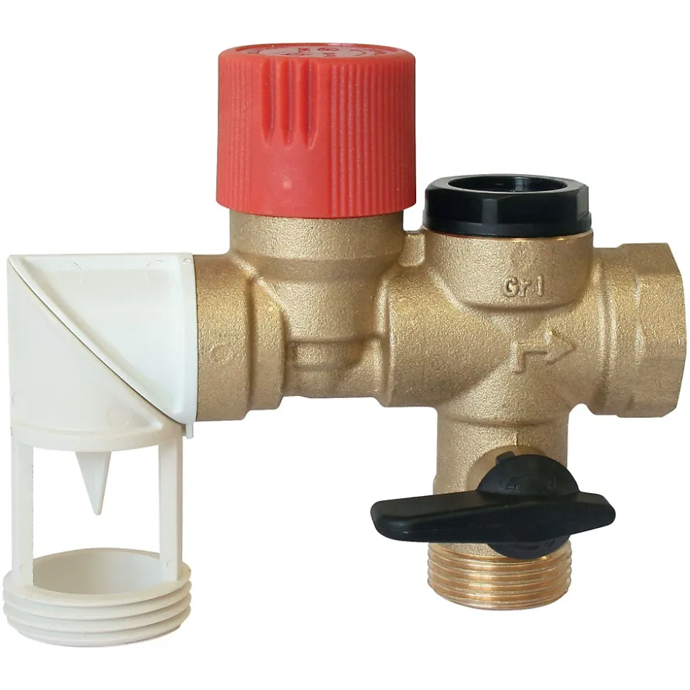Somatherm For You - Groupe double sécurité inox orientable + raccord diélectrique pour eau agressive