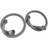 Somatherm For You - Lot de 2 flexibles sanitaires - Mâle 3/8 écrou tournant 3/8 - 300mm - DN8