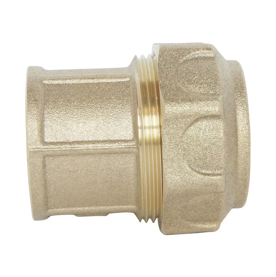 Somatherm For You - Raccord laiton droit Serrage Extérieur pour tube PE diam 20 mm - Femelle 1/2