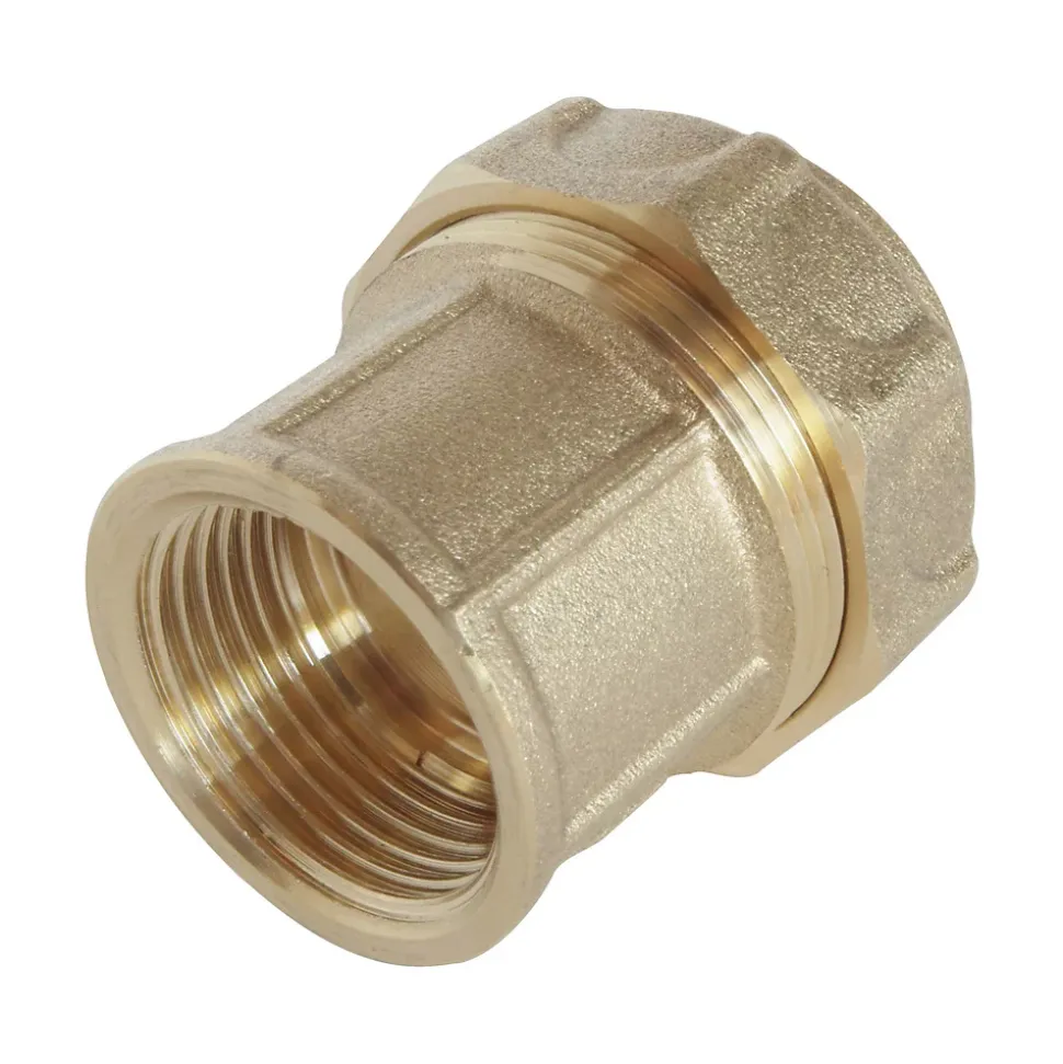 Somatherm For You - Raccord laiton droit Serrage Extérieur pour tube PE diam 20 mm - Femelle 1/2