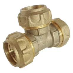Somatherm For You - Raccord laiton Té égal Serrage Extérieur pour tube PE diam 20 mm