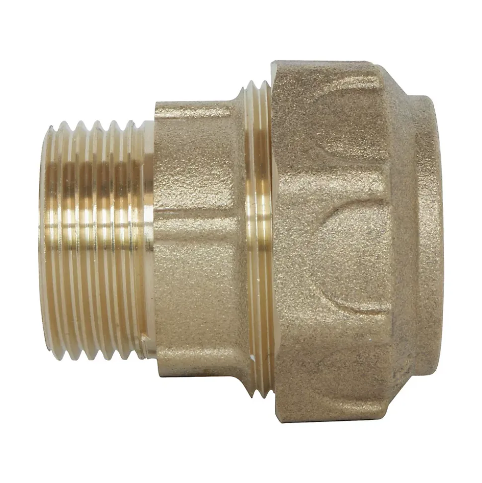 Somatherm For You - Raccord laiton droit Serrage Extérieur pour tube PE diam 25 mm - Mâle 3/4