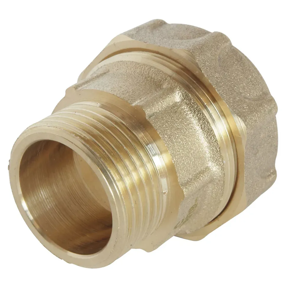Somatherm For You - Raccord laiton droit Serrage Extérieur pour tube PE diam 25 mm - Mâle 3/4