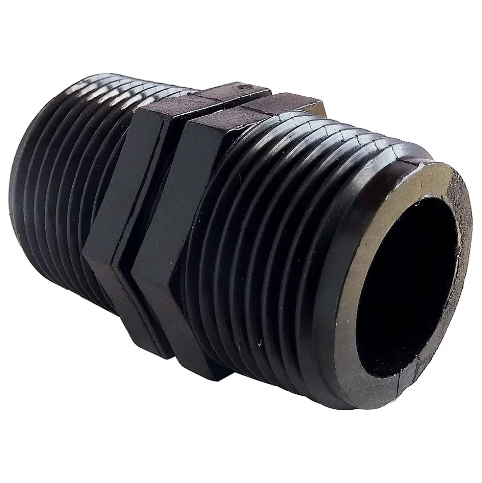 Somatherm For You - Raccord plast MM20/27 à visser pour raccorder 2 tuyaux d'alimentation 20/27