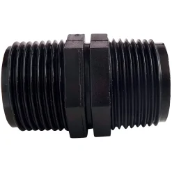 Somatherm For You - Raccord plast MM20/27 à visser pour raccorder 2 tuyaux d'alimentation 20/27