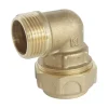 Somatherm For You - Raccord laiton coudé Serrage Extérieur pour tube PE diam 25 mm - Mâle 3/4