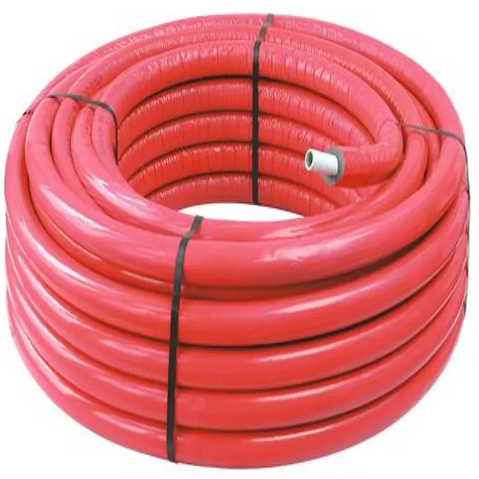 Somatherm For You - Tube multicouche D16 isolé rouge en couronne 50m - Isolant 8mm