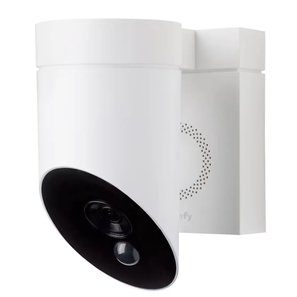 Somfy 1875326 - Outdoor Camera 2 blanche - Caméra de surveillance extérieure wifi avec détection intelligente - 1080p Full HD - Sirène 110 dB
