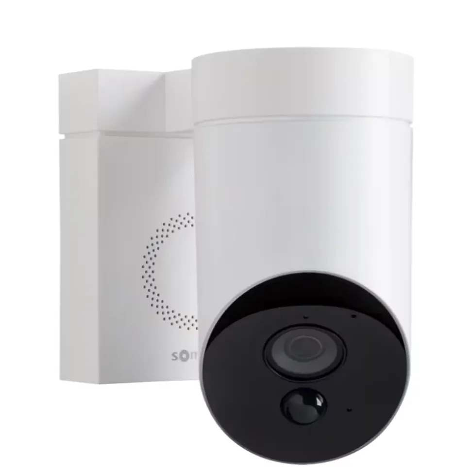 Somfy 1875326 - Outdoor Camera 2 blanche - Caméra de surveillance extérieure wifi avec détection intelligente - 1080p Full HD - Sirène 110 dB