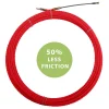 Sonde tire-fils à câble hélicoïdal, rouge, diam. 4,2 mm, 20 mètres, avec bornes M5 interchangeables