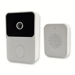 Sonnette portier SomLife app tuya smart life autonome sans fils alerte direct smartphone, vision nocture carillon fourni
