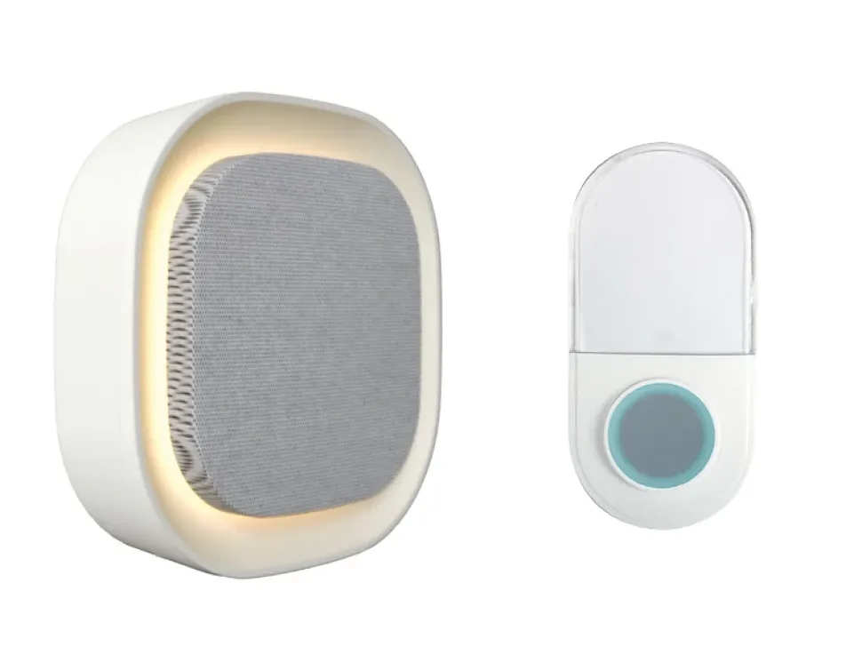 SONNETTE SANS FIL - 200 M - GRIS/BLANC