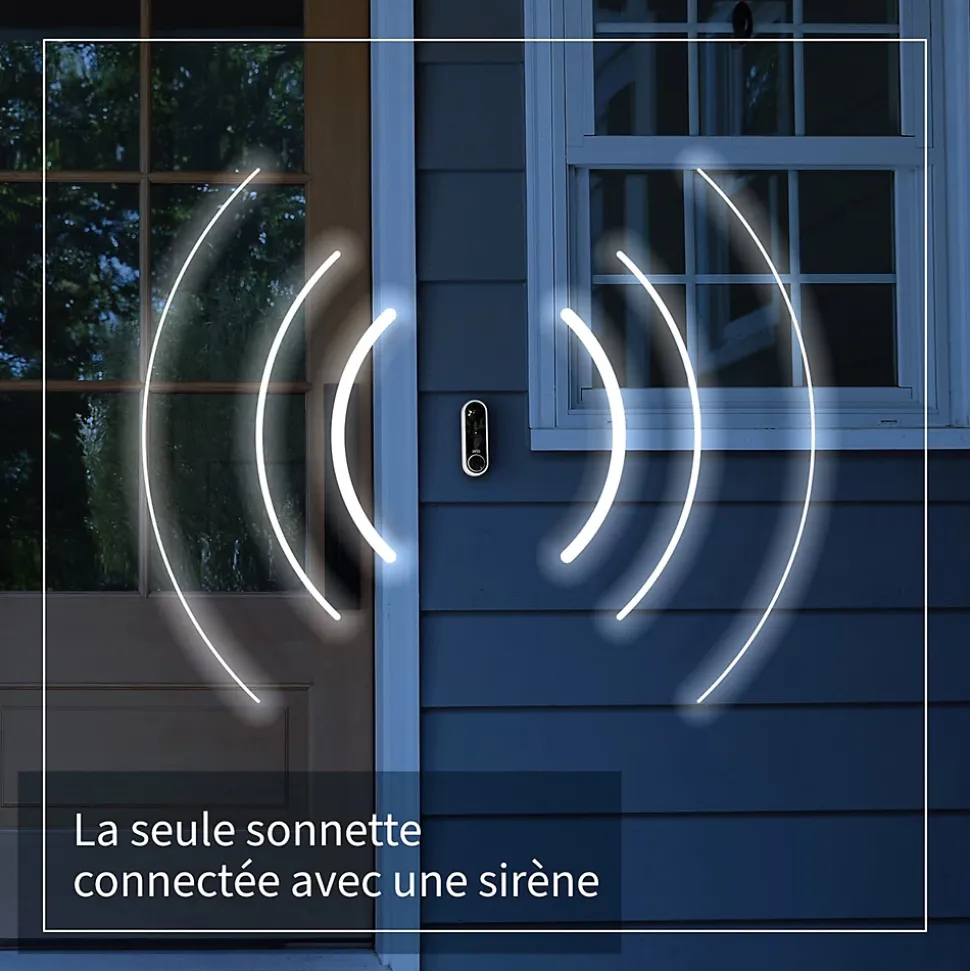 Sonnette vidéo sans fil Arlo blanche