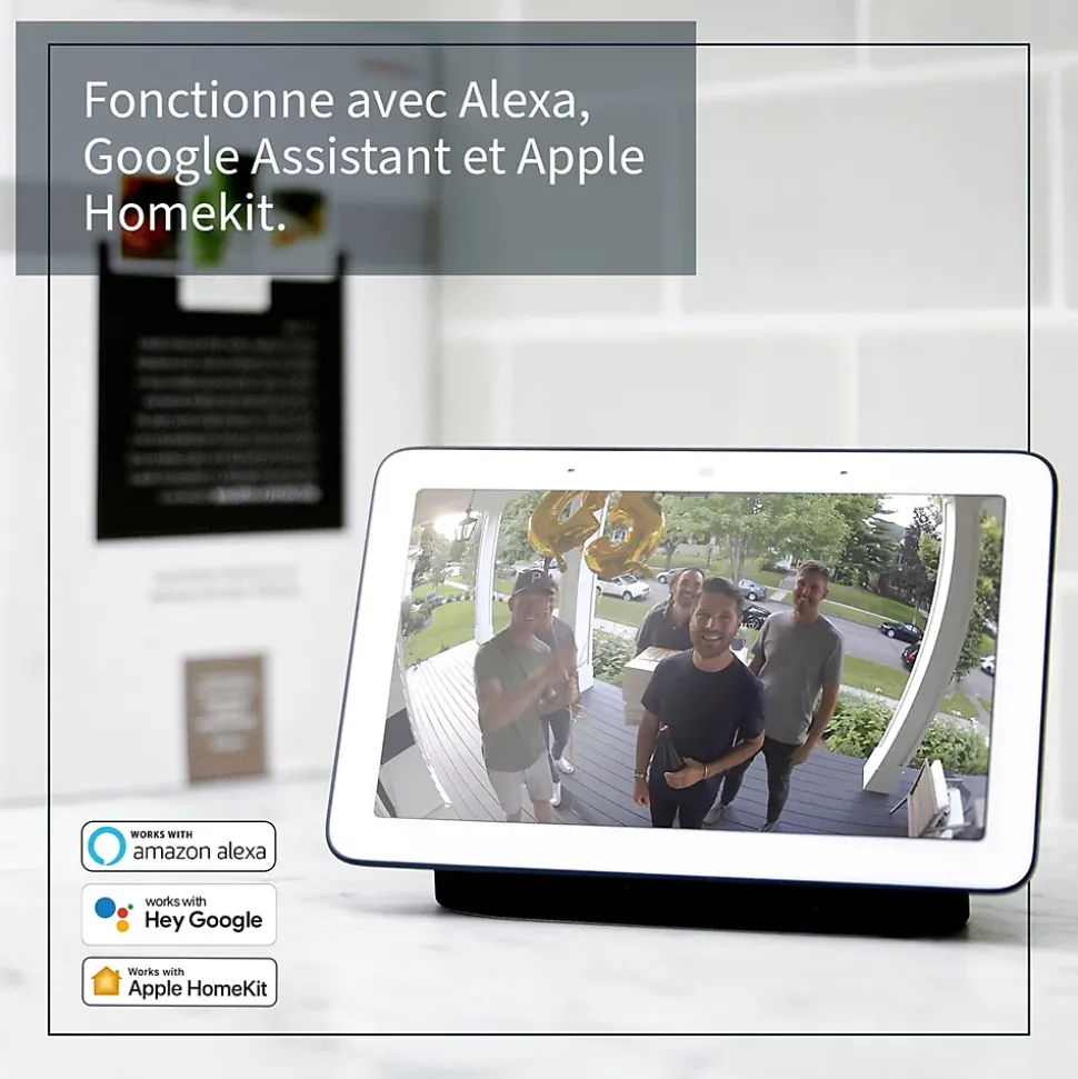 Sonnette vidéo sans fil Arlo blanche