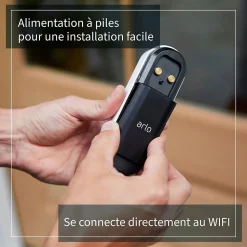 Sonnette vidéo sans fil connectée Arlo noire
