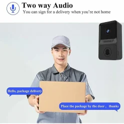 Sonnette vidéo sans fil haute résolution 1080P