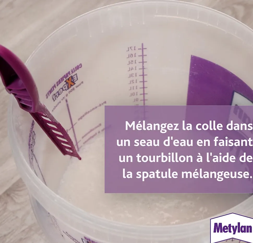 Spatule mélangeuse pour colles papiers peints Metylan L.7,5 x l.2,5 x H.38 cm