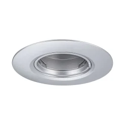 Spot encastré Kit de 10 fixe rond 90mm GU10 max. 10x10W 230V gradable Chrome mat