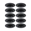 Spot encastré Kit de 10 fixe rond 90mm GU10 max. 10x10W 230V gradable Noir