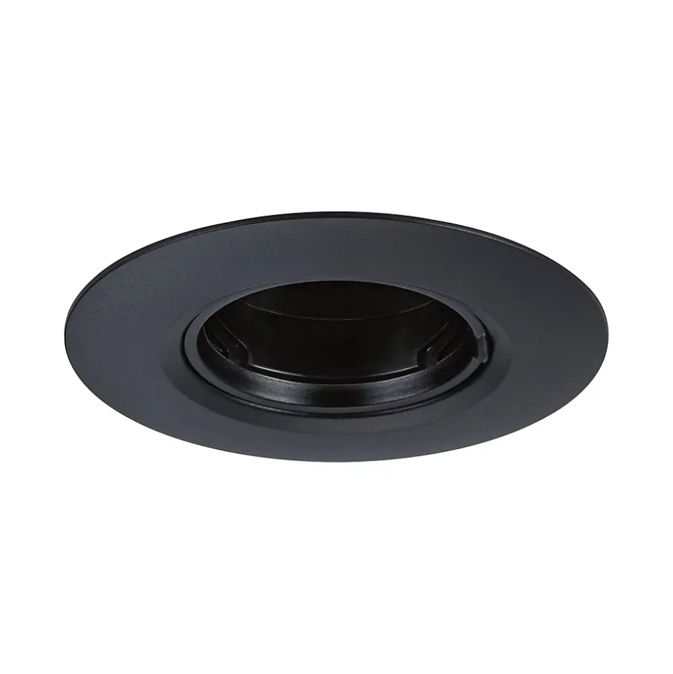 Spot encastré Kit de 10 fixe rond 90mm GU10 max. 10x10W 230V gradable Noir