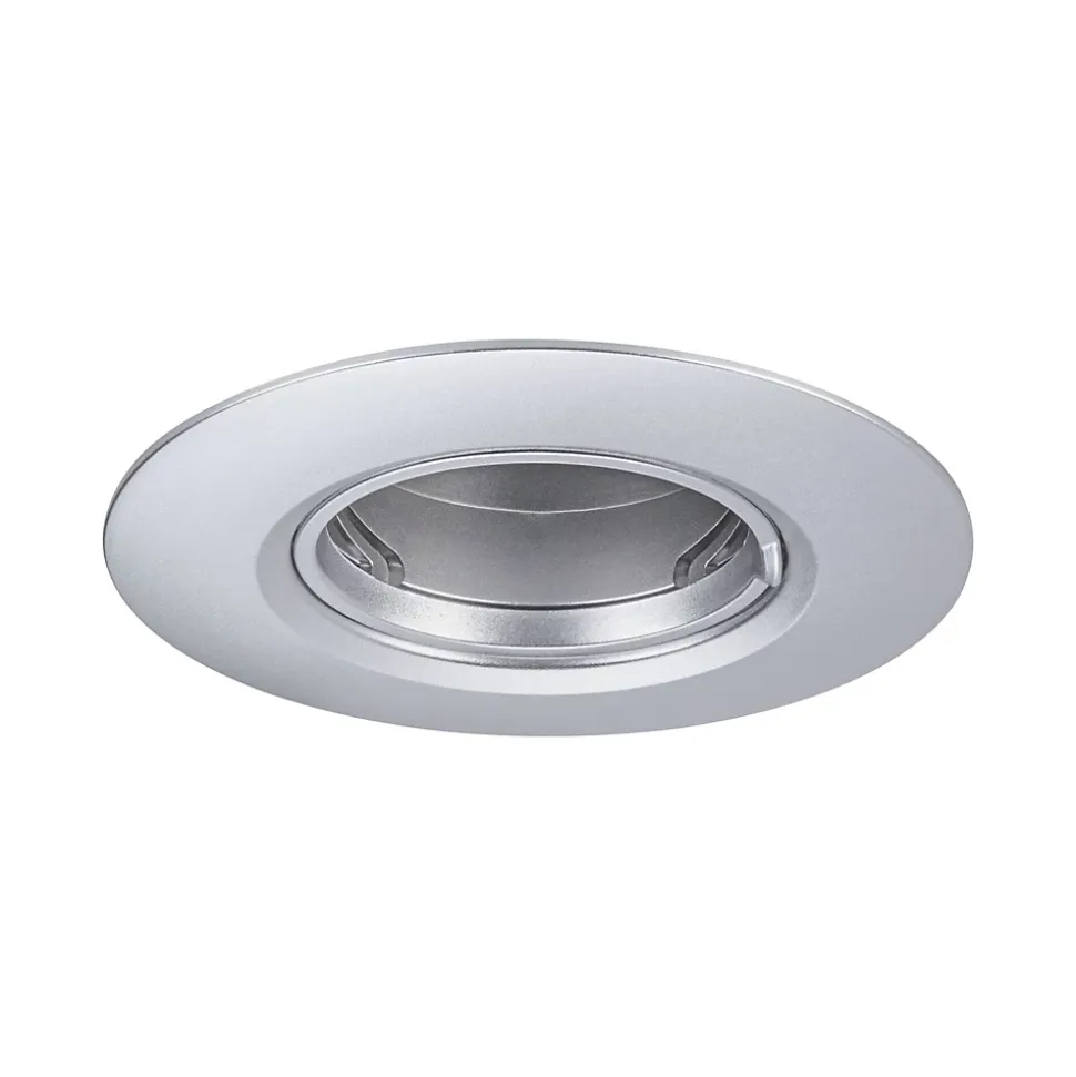 Spot encastré Kit de 3 fixe rond 90mm GU10 max. 3x10W 230V gradable Chrome mat