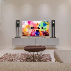 SPS1022-40 Pieds enceintes 40 cm lestables avec du sable Cônes anti vibrations Set de 2 pour hifi stéréo home cinema Duronic