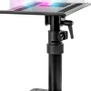 SPS20 Support d'enceintes de bureau Hauteur réglable Inclinable Rotatif Sur socle 24 x 20 cm Charge max 5 kg Duronic