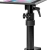 SPS15 Support d'enceintes de bureau Hauteur réglable Inclinable Rotatif Pince de fixation 24 x 20 cm Charge max 5 kg Duronic