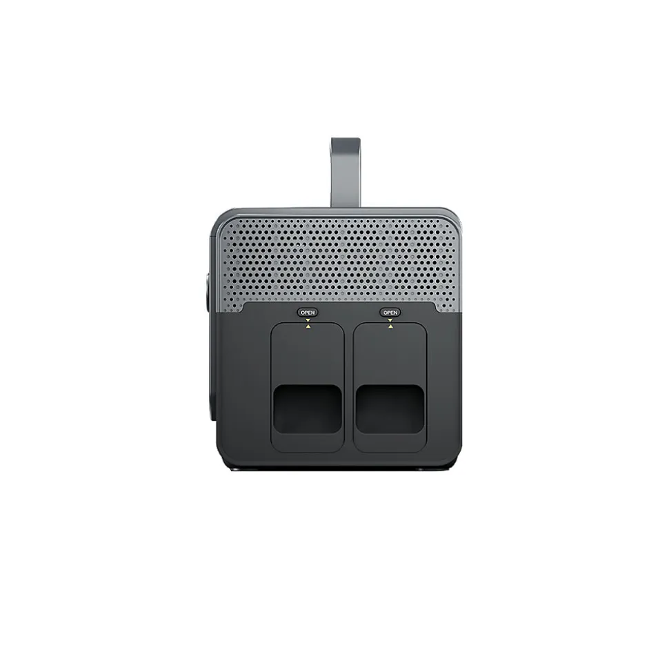 Station d'Energie RUNHOOD HE1200 - 1200 W Sinus Pur - 4 EB324 - 648 Wh - Recharge Solaire et AC - Modulaire et Echange a Chaud