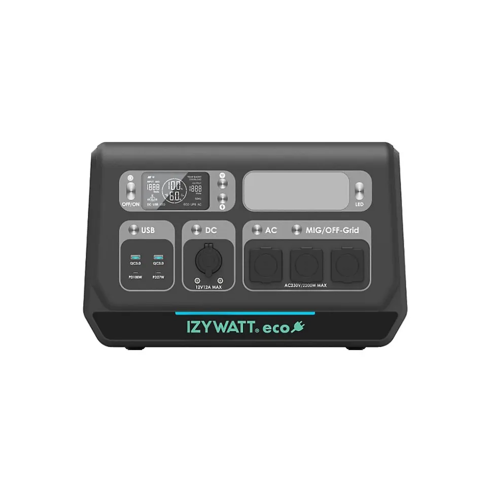 Station IZYWATT.eco 2000Wh injection réseau