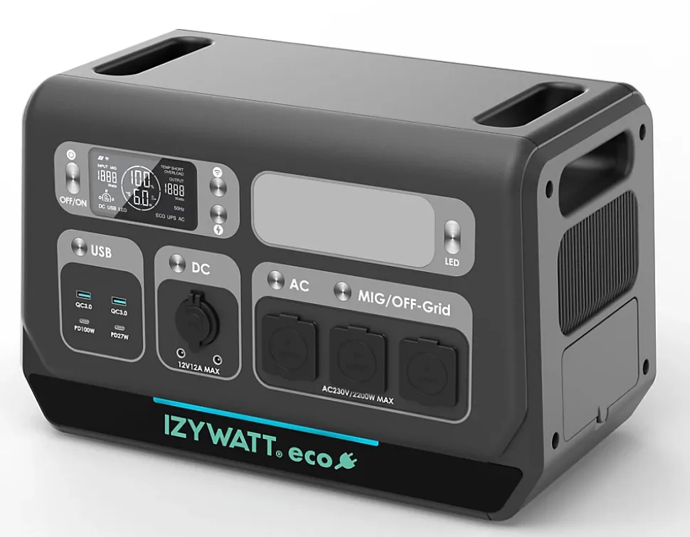 Station IZYWATT.eco 2000Wh injection réseau