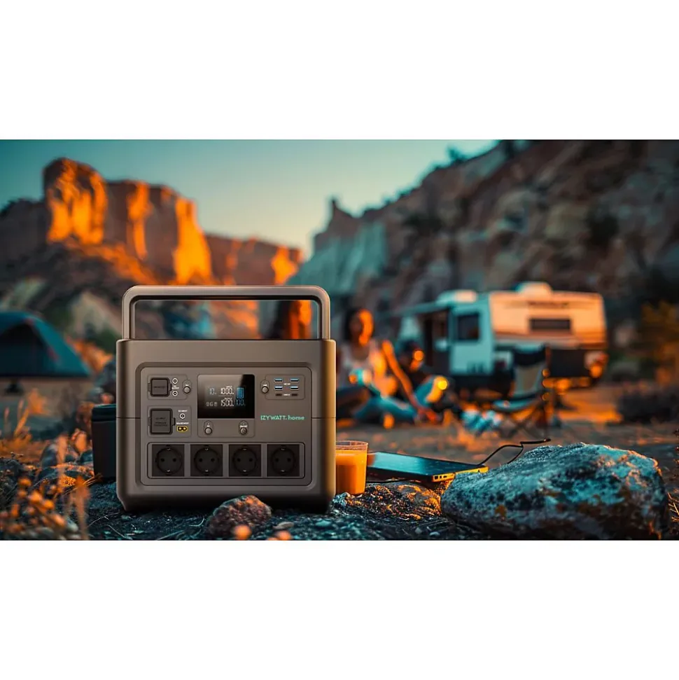 Station nomade IZYWATT.home 1536Wh EPS + solaire
