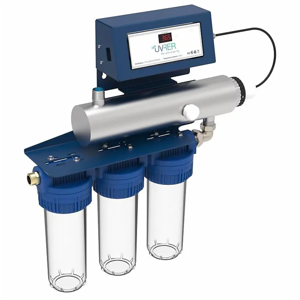 Station UV Modul'eau 3 filtres 3,7 m3/h - stérilisateur UVc