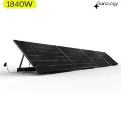 Sunology PLAY2, Kit 4 panneaux solaires complet 1840W bifacial, 4 Stations solaire livrées assemblées, Installation sol ou mur