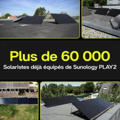 Sunology PLAY2, Kit 4 panneaux solaires complet 1840W bifacial, 4 Stations solaire livrées assemblées, Installation sol ou mur