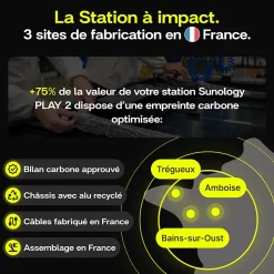 Sunology PLAY2, Kit 2 panneaux solaires complet 920W bifacial, 2 Stations solaire livrées assemblées, Installation sol ou mur